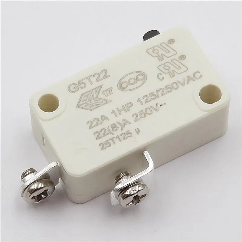 1PCS Electric Water Faucet G5T22-0C Microswitch 22A 125-250V 2-Pin with Teeth Normally Open Accessory KW3A for Plumbing