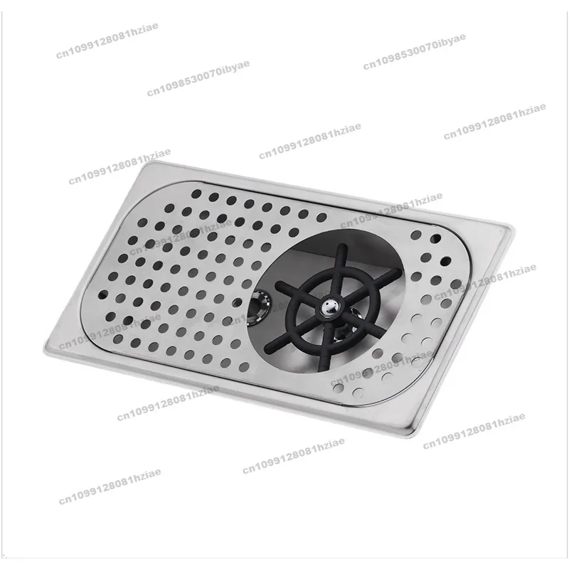 Stainless Steel Automatic Cup Washer, No-cleaning Coffee Shop Water Bar Cup Washer, with 2 Hoses