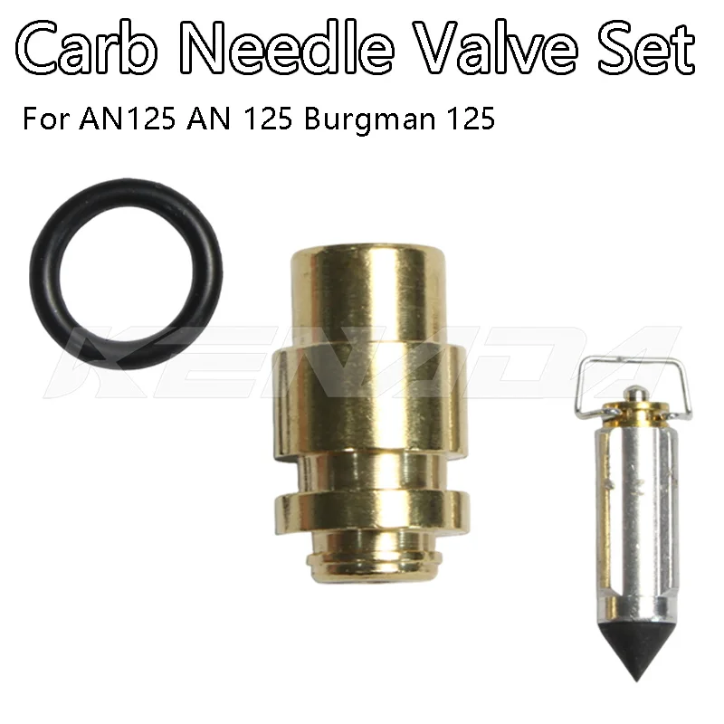 Carburetor Float Needle Valve Seat Kit Set for AN125 Burgman 125