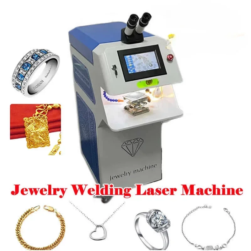 300W YAG Jewelry Spot Welding Laser Soldering Machine Super Power 150J for Gold Silver Chain Ring Pendant Denture with HD CCD