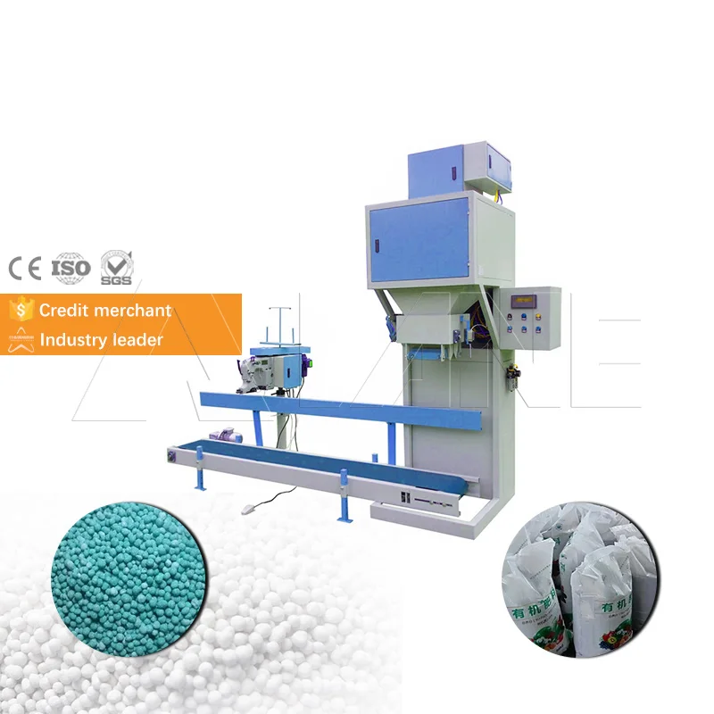 Automatic Manure Fertilizer Packaging 50Kg Bags Packing Machine For Rice