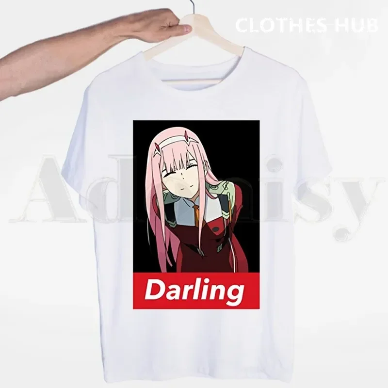 

Darling In The FranXX Zero Two Arigatou 02 Anime Hipster Men T Shirt O-neck Casual Summer T-shirt Man Woman Tees Tops