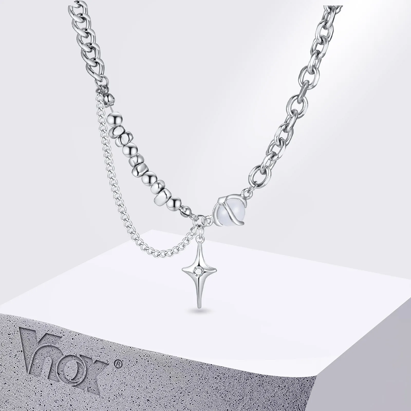 Vnox Unisex Moonsto… - image