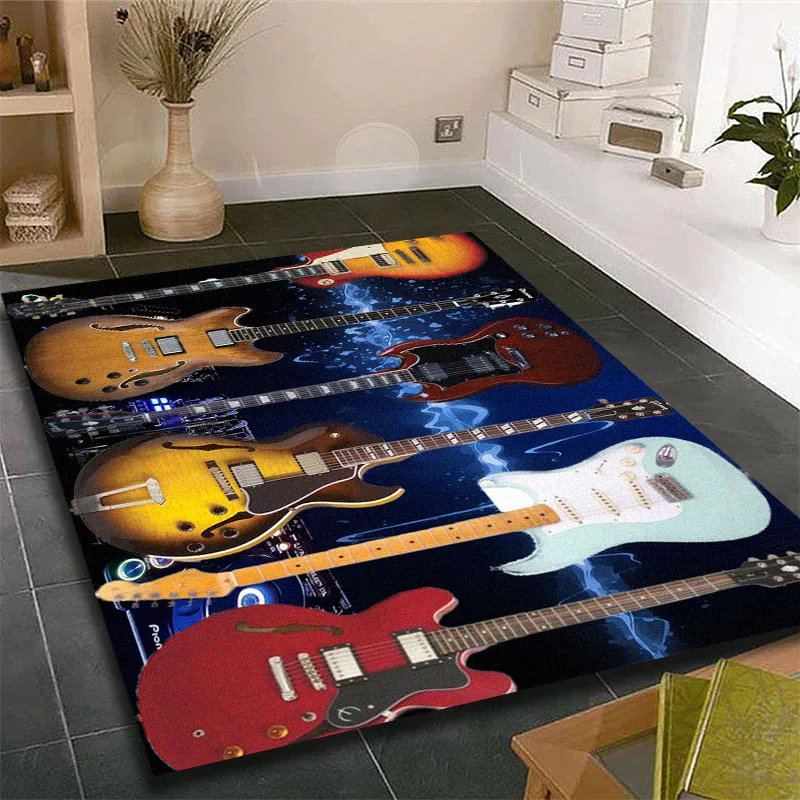 Musical Room Guitar Room Bedroom Carpet Picnic Mat Home Living Room Carpet Furniture Decor Picnic Mat Washroom Floor Mat Decor