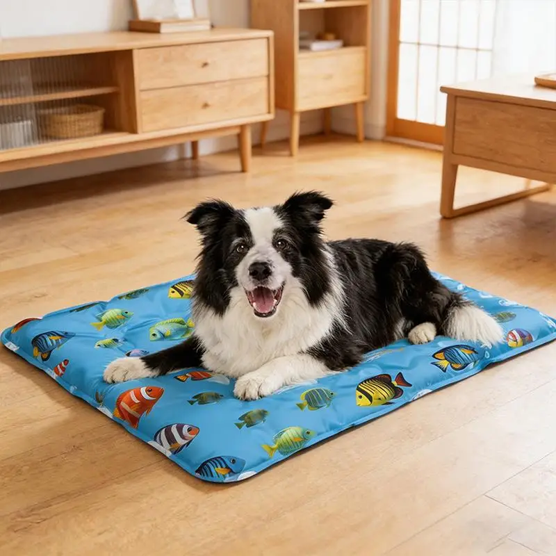 ⑧Pet Cooling Ice Mat For Dogs Cats Summer Non Toxic Self Cooling Pad For Indoor Outdoor Use