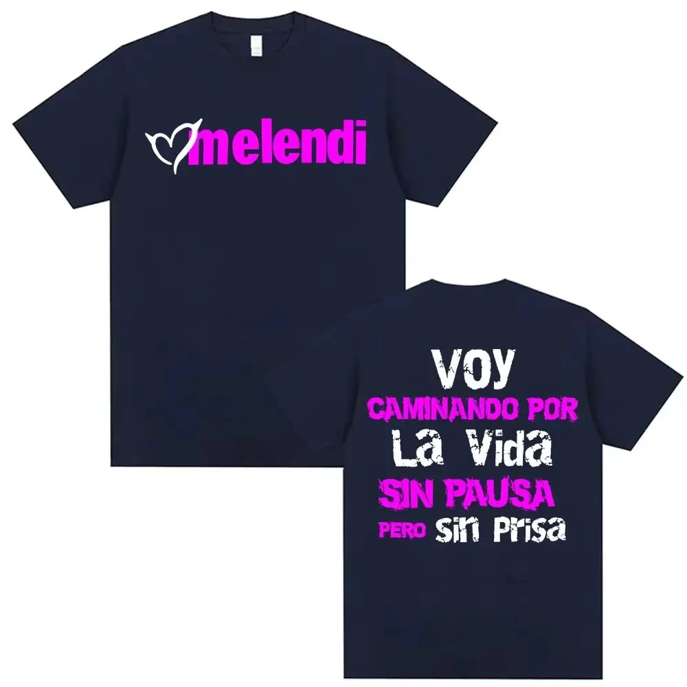 2026 Spanish Quote Graphic Short Sleeve, Vintage Distressed Text Print  Tshirt, Inspirational Slogan Tee For Men Women
