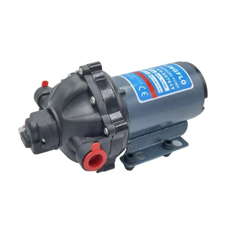 Water Pump 12/24 V 5GPM 70PSI DC Washdown Automatic 5 Chamber Diaphragm Permanent Magnet for Fresh or Salt Water