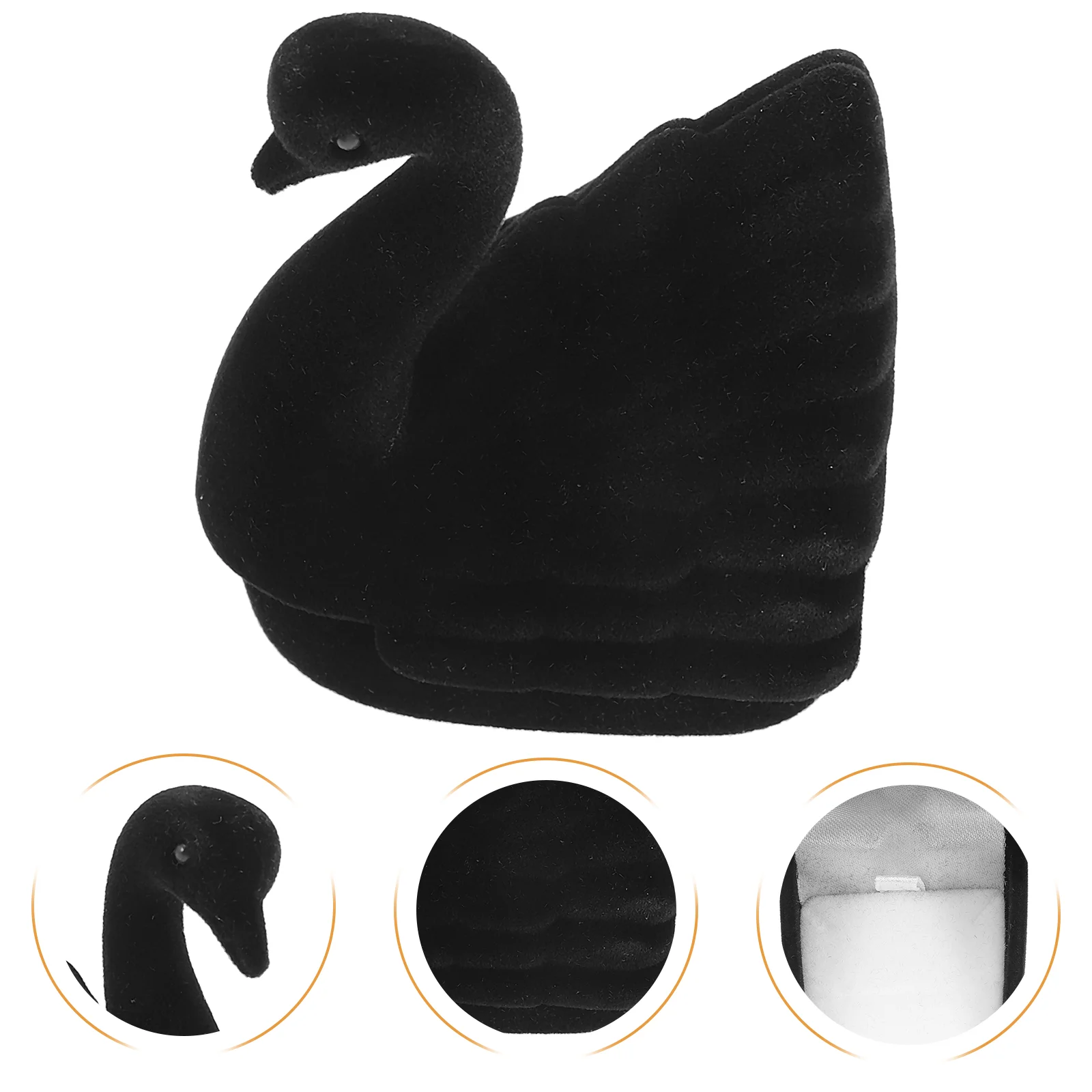 Swan Jewelry Box Storage ganizer Portable Travel Essentials Small Earrings Holder Case Compact Lightweight for Women