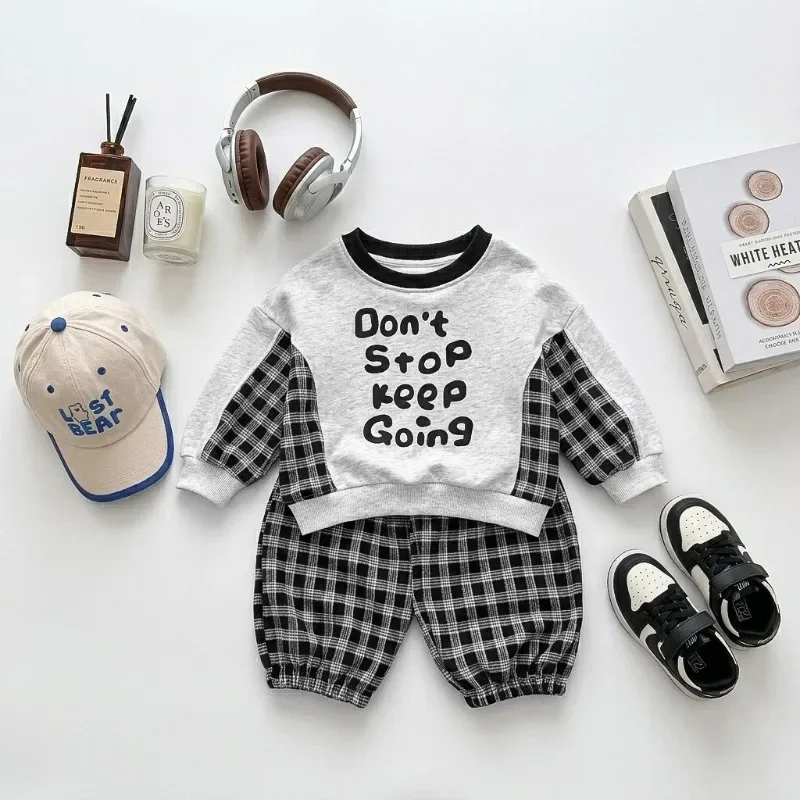 Children Children Spring Autumn New Long Sleeves Casual Outfits Boys Girls 2Pcs Cartoon Print Suit Kids Tracksuit Outfits Baby Tops+Pants - Aliexpress Deal