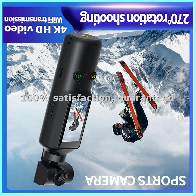 

Карманная цифровая спортивная камера X8 HD 4K с IPS-экраном 1,99 дюйма, поворот на 270° ° Поворотная Wi-Fi видеокамера для записи видео на открытом воздухе, для велопутешествий - ELEC