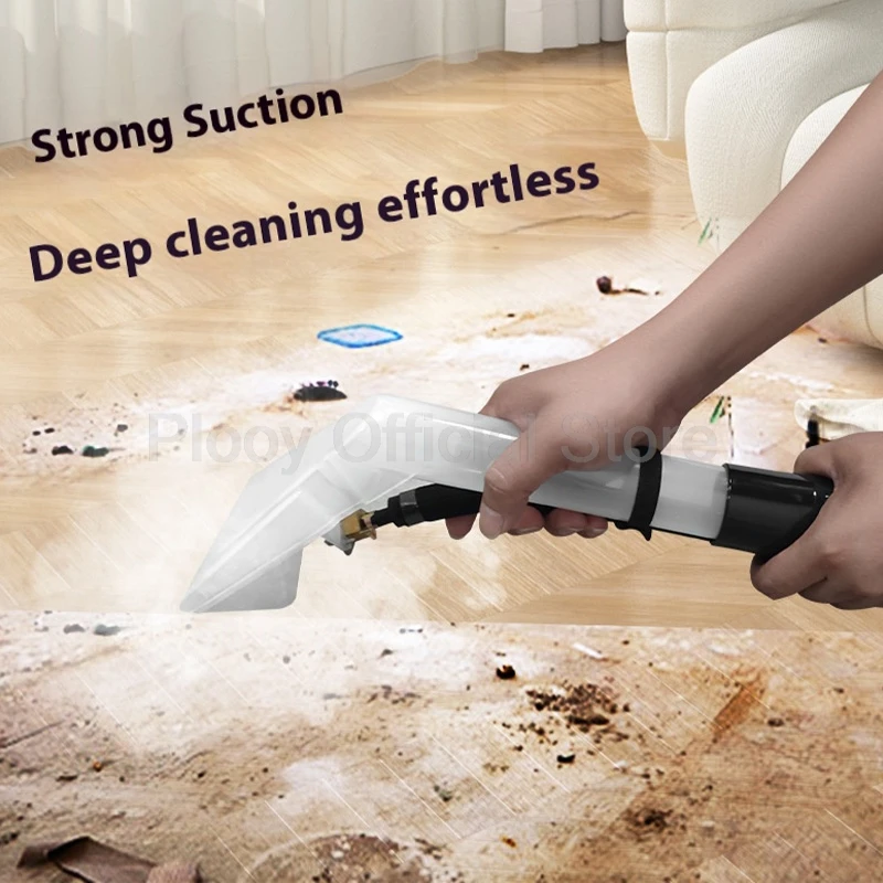 2500W Steam Spray Extract Machine Steam Cleaner 24000Pa Suction 7.5/12L Tank For Deep Cleaning Oil Stain Removal Sterilization