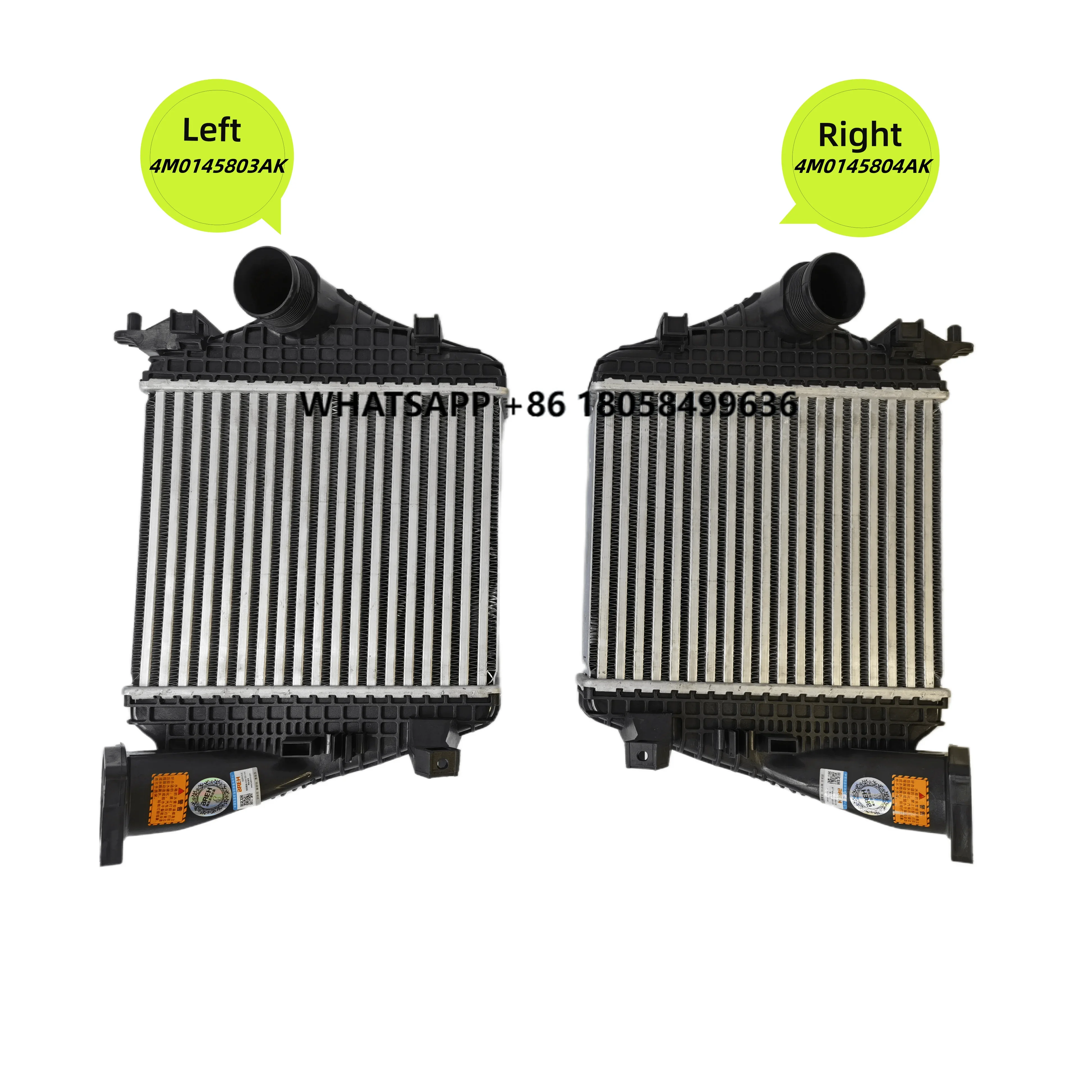

Left Intercooler Charge Air Cooler OE 4M0145803AK for Lamborghini URUS Auto Parts Cooling System Manufacturer