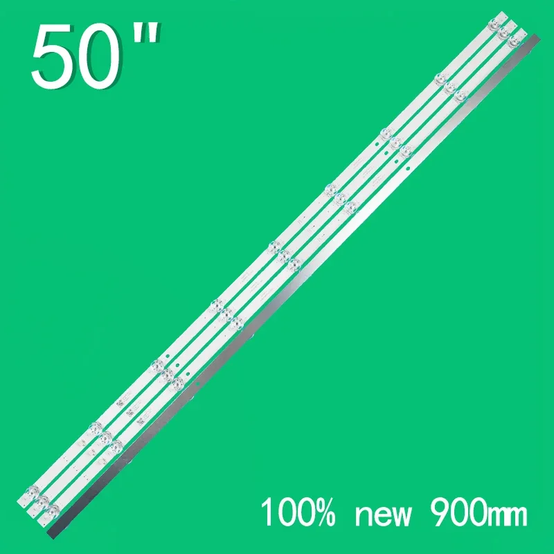 แถบไฟแบ็คไลท์ LED 4ชิ้นสำหรับ K50WDF ทีวี50 "A3 4T-C50CEXA 4708-K50WDF-A3113N01 4708-K50WDF-A4113N21 4t-c50dl7ur