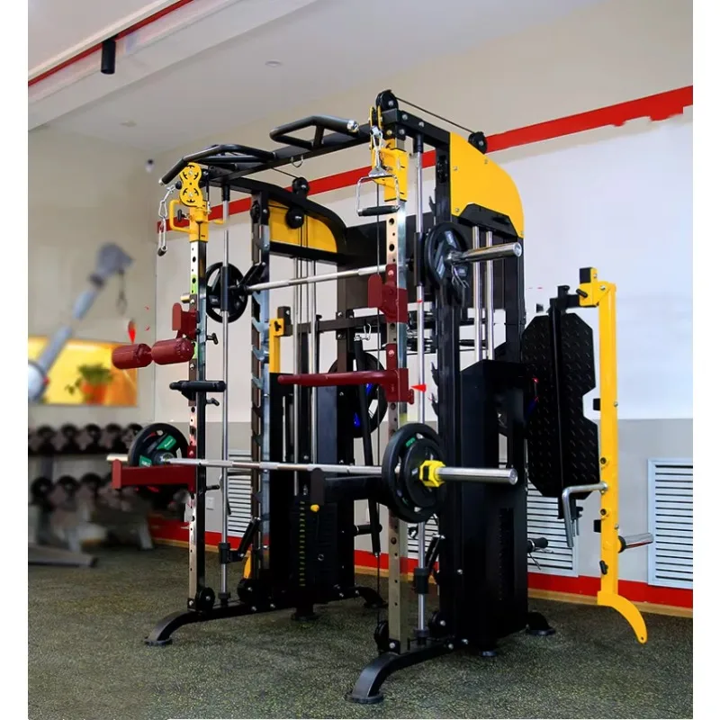 핫 세일 유니섹스 다기능 트레이너 스틸 스미스 머신 피트니스 장비 스쿼트 운동 스테이션 유니섹스