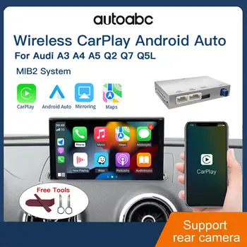 適用於Audi A3 8V A4 B9 A5 Q2 Q7 Q5L MIB 的 AUTO 無線 CarPlay 安卓接口,支援 AirPlay、Mirror Link 和多媒體攝影機。 10 最佳銷售 蘋果 CarPlay 奧迪 A4 B9 - №3