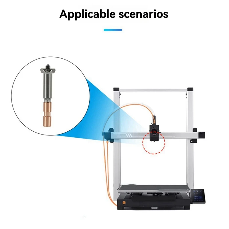 

Ceramic Hot End Heating Assembly Nozzle for 3 Max for 3 Max Nozzle 3D Printer Accessories-ABVP