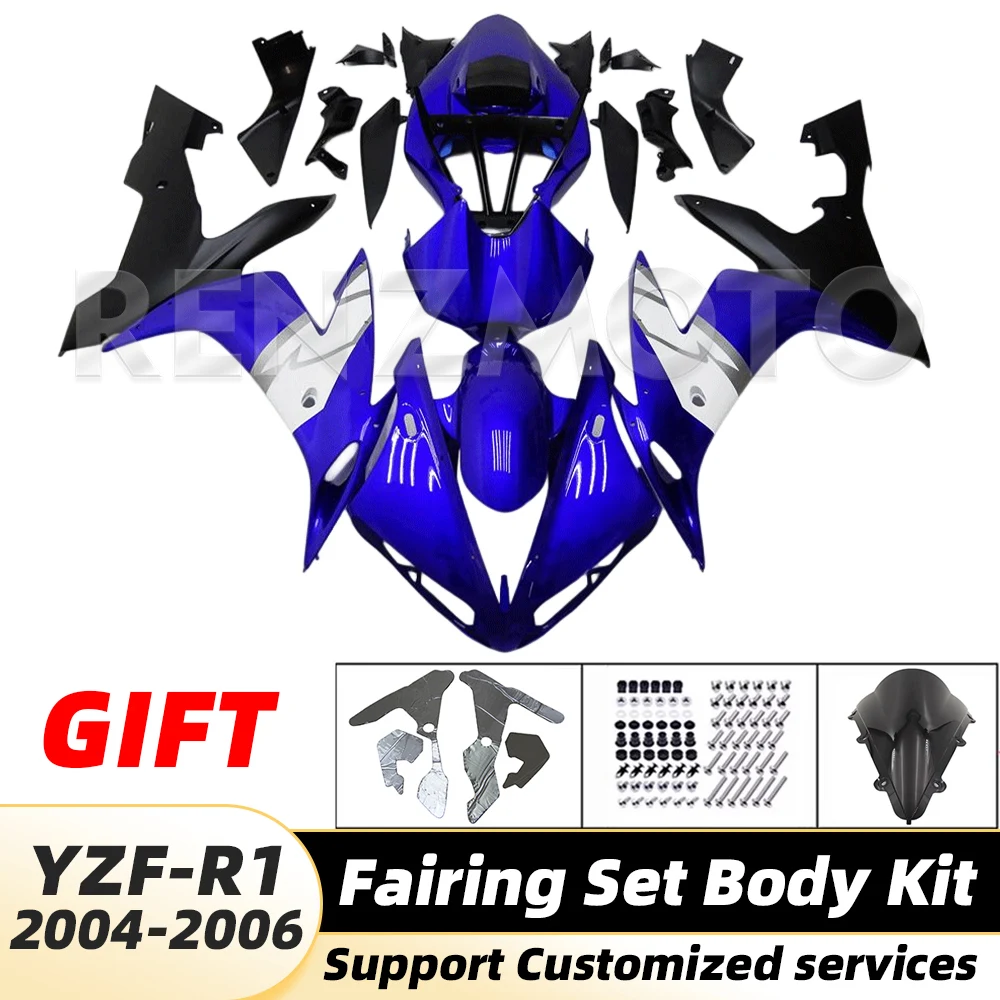 

YZF-R1 2004 2006 For YAMAHA YZF R1 2004-2006 Fairing Moto YZFR1 Set Body Kit decoration Plastic Guard Plate Accessories Shell 14