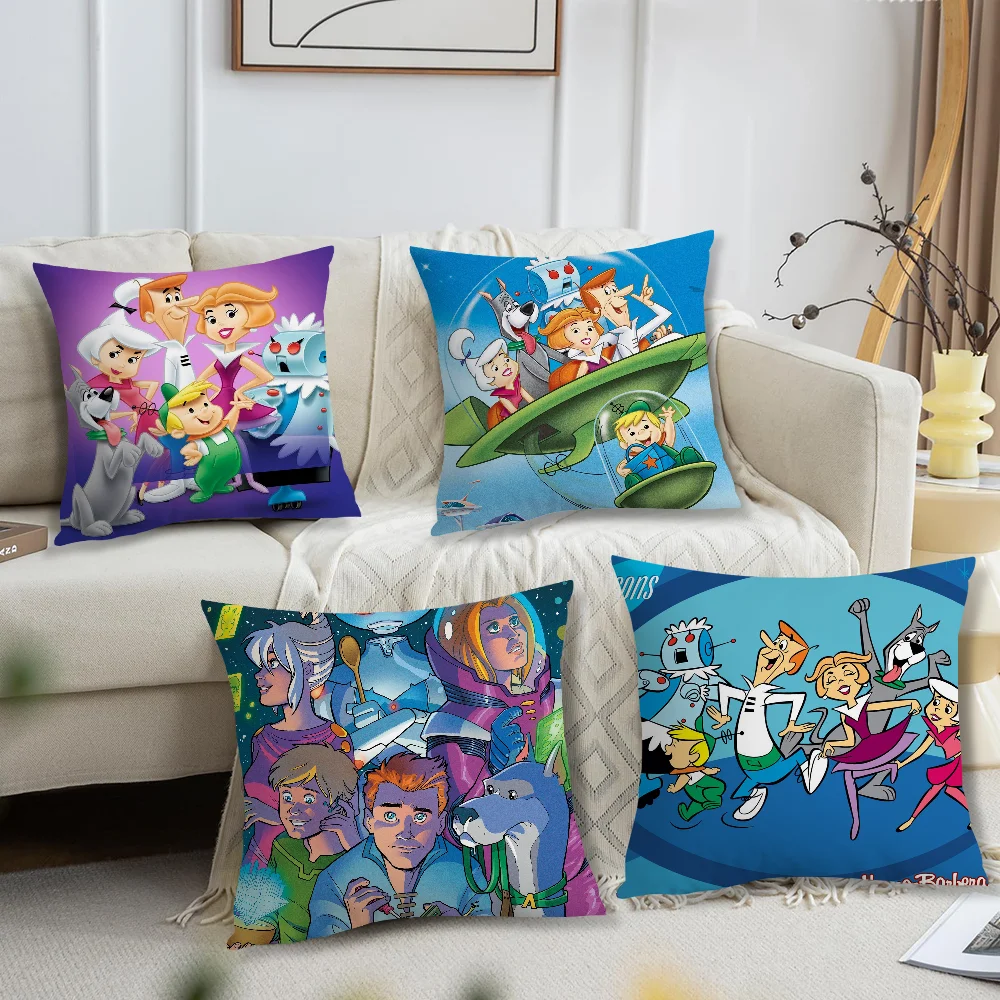 Cartoon The J-Jetsons cushion cover Accessories Square Cushion Room Bedroom Headboard Sofa Living Backrest Car Nap Time