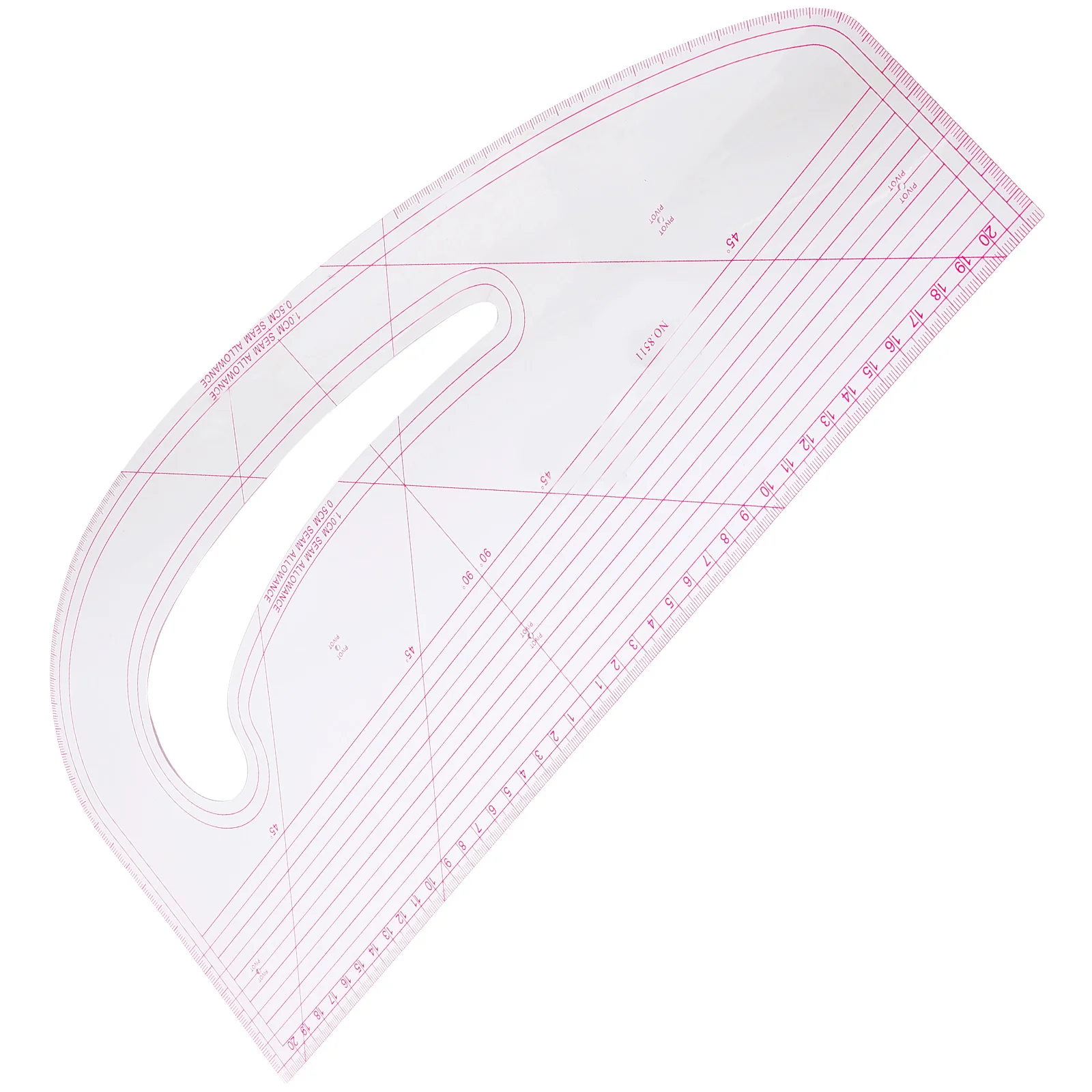 Pocket Curve Grading Ruler ผู้หญิง Curler นักออกแบบ PC เริ่มต้นเย็บไม้บรรทัดและคู่มือสําหรับผ้า