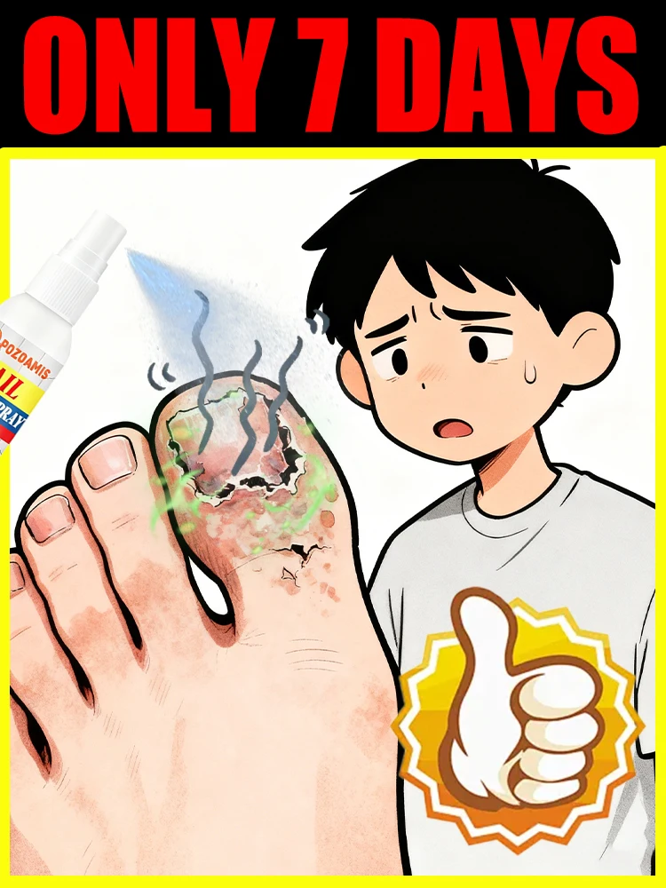 Spray away toenail fungus, new nails in 7 days ₙₐᵢₗₛ ᵢₙ ₇ dₐyₛ․