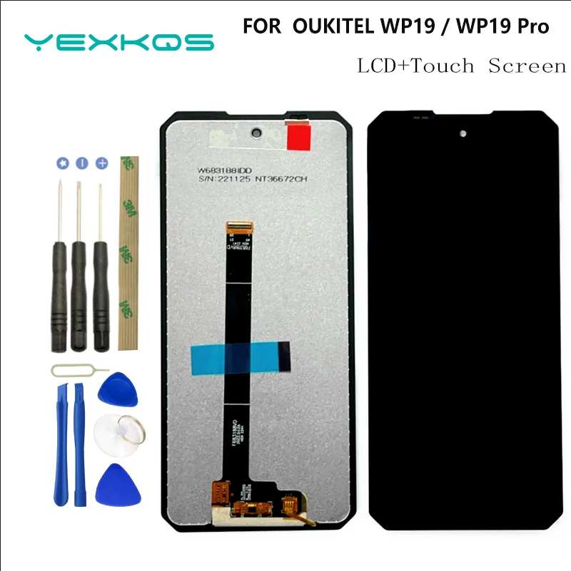 New Original For OUKITEL WP19 LCD Display Touch Panel Screen 100% Test Oukitel WP19 pro Digitizer Assembly Sensor Replacement