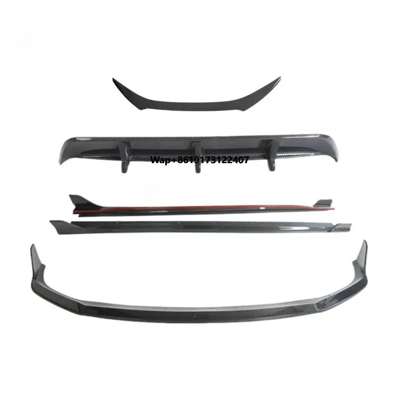 

2014-2018 for RCFs TOM Style Carbon Fiber Body Kit New Condition Front Lip Side Skirt Rear Diffuser Rear Spoiler
