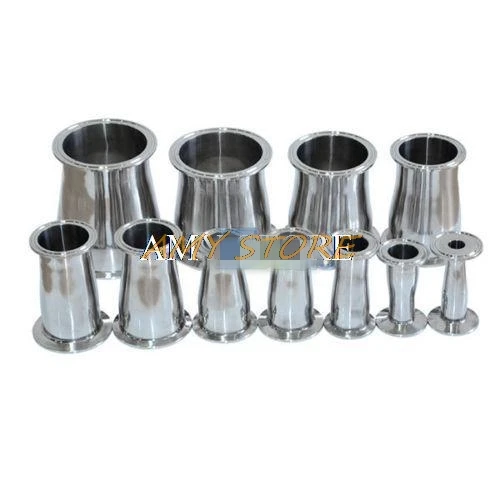 Tubo OD 102MM a 89MM 4 "a 3,5" Ajuste de férula sanitaria SS304 a Tres abrazaderas OD 119-106mm