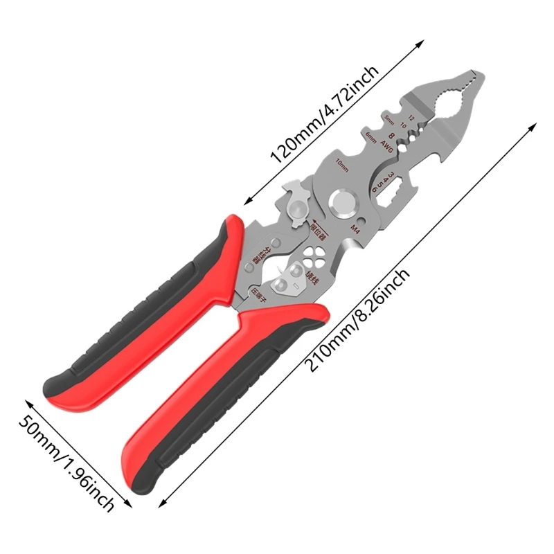 High Efficiency Wire Crimping Tool with Automatic Insulation Removal, for Electricians & Home Automotive Repair