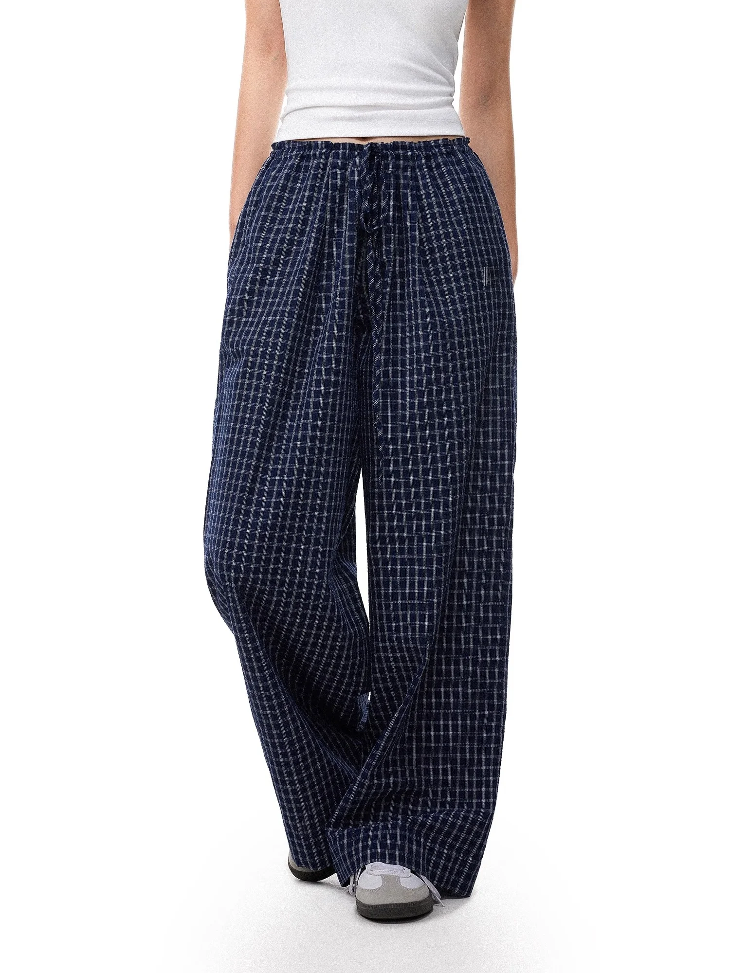 

FDR Store R Pattern Casual Pants Women Summer American Loose Wide Leg Sports Straight Leg Long Trousers Youth Vitali Sle