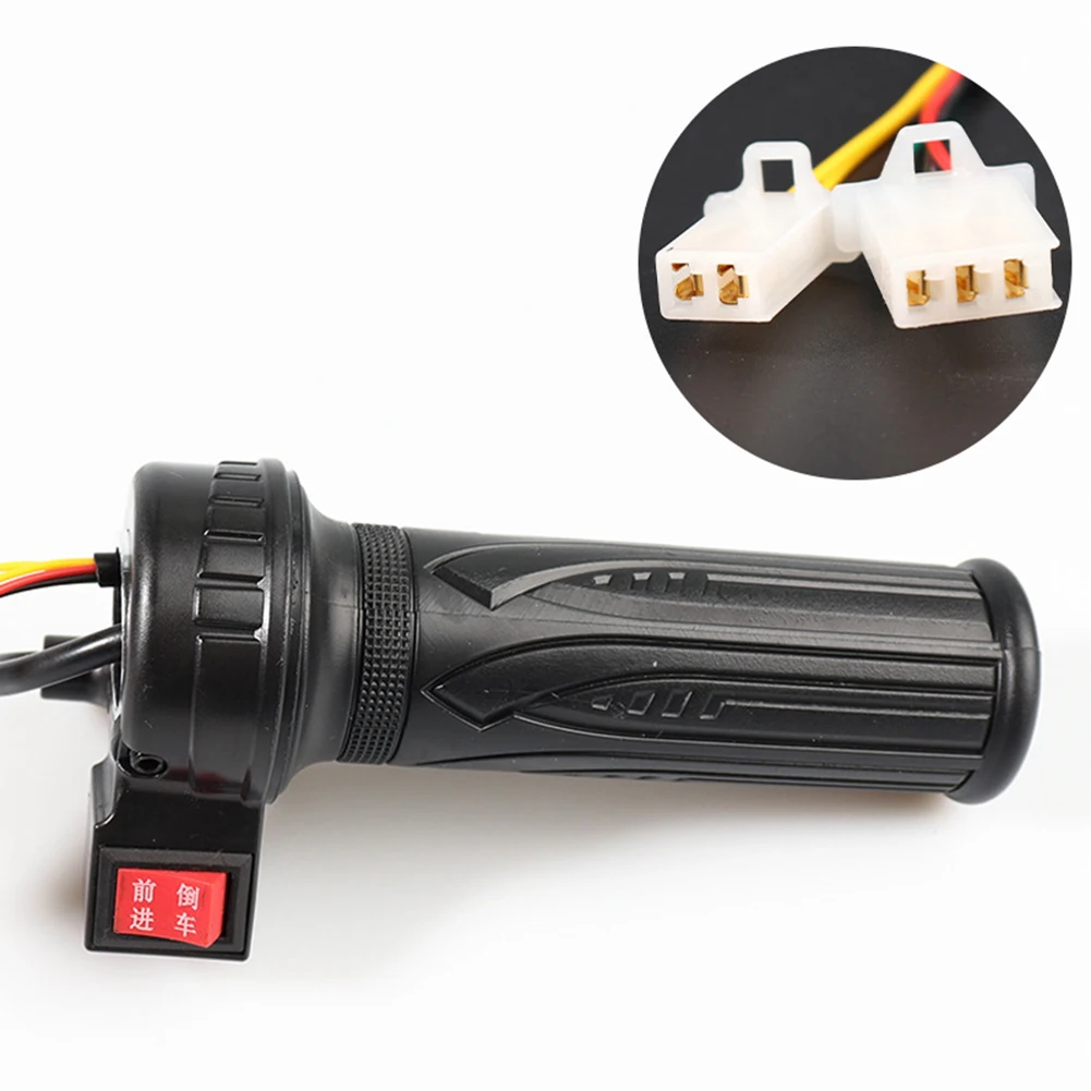 User Friendly Electric Bicycle Throttle with Forward/Reverse Function ABS Material Black Color 110 140g 400mm Line Length