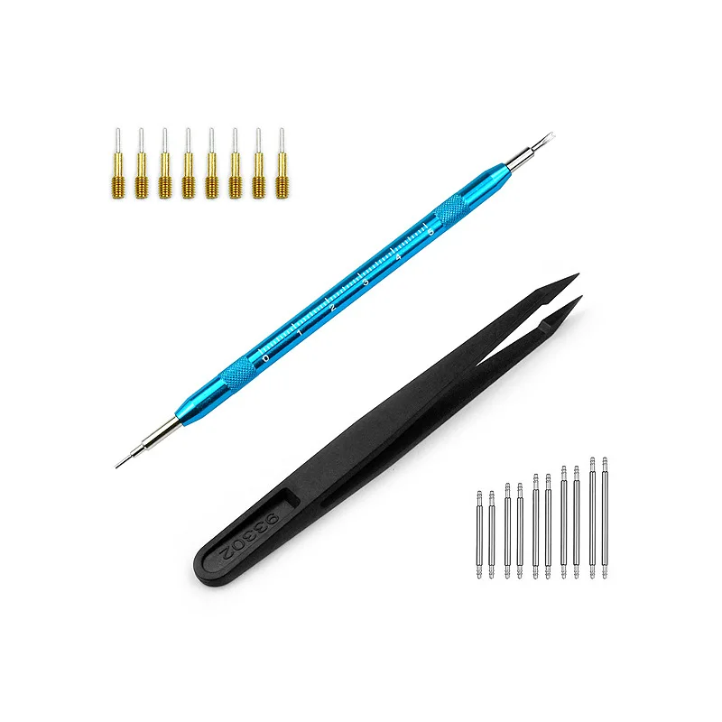 Набор инструментов для ремонта часов из 29 предметов с двумя когтями для открытия и прокачки крышки для снятия ремешка для часов/сменных наконечников для часов