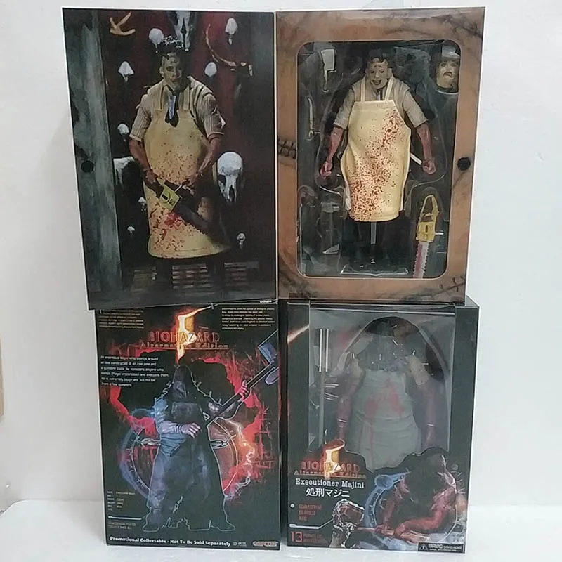 NECA Biohazard Executioner Majini Leatherface Ultimate Action Collection Model Horror Toy Doll Birthday Persent