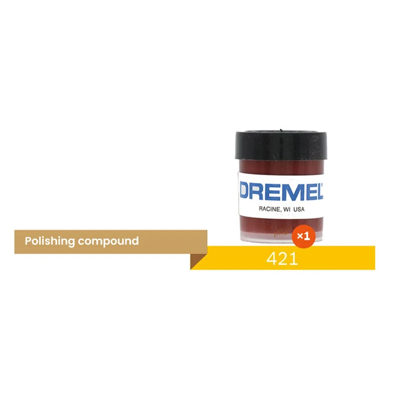 Dremel 421 Polishing Compound 421 Polierpaste Polishing Accessory Cleaning And Polishing For Metals Plastics Glass Stone Jewelry