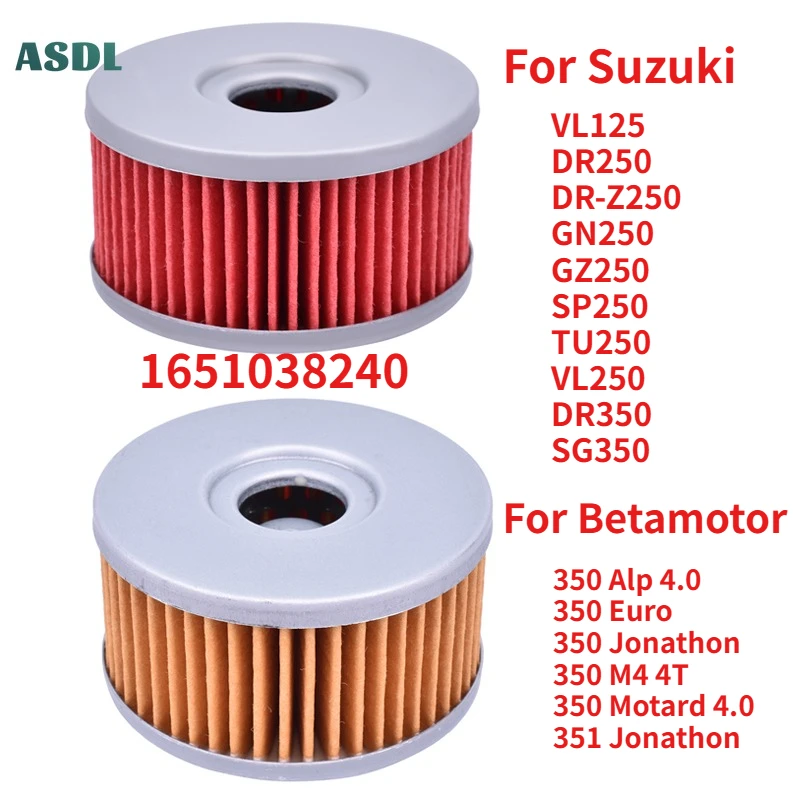 

Масляный фильтр для мотоцикла Suzuki DRZ250 DR250 GN250 GZ250 SP250 TU250 VL250 DR350 SG350, новинка 1651038240 года, 1 шт.