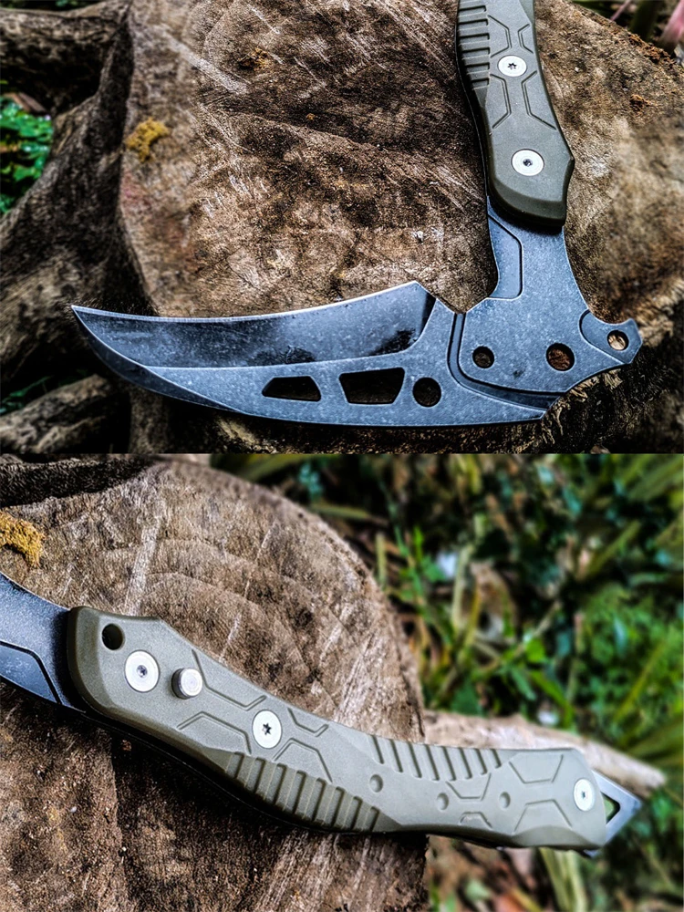 طوي بقاء النار الفأس التخييم في الهواء الطلق المحاور التكتيكية متعددة الأغراض Bushcraft الفأس الدفاع عن النفس اليد الفأس البرية بقاء