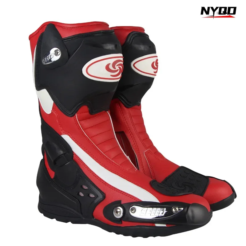 Riding Tribe Motorcycle Racing Shoes Summer Off-road Road Long Boots Knight Anti-fall Motocross Shoe Men Non-slip Sturdy