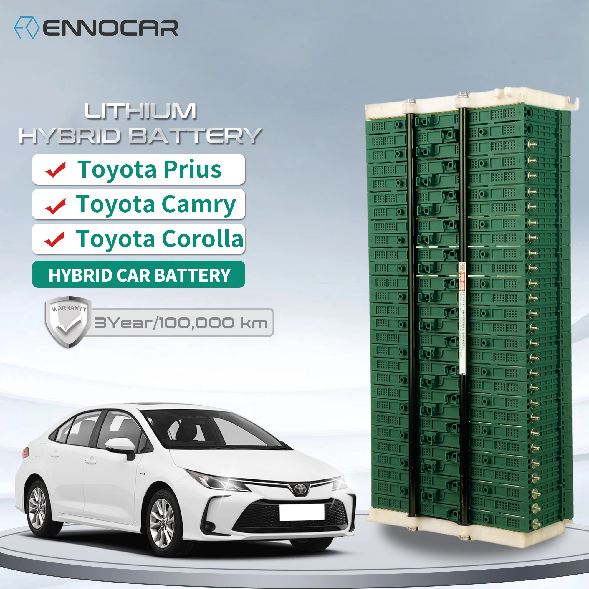 

7.2V Ni-mh Upgrade Lithium Hybrid Car Battery For G2 2009 Xw20 2008 Prius 6.5AH Hybrid Battery Pack Sell