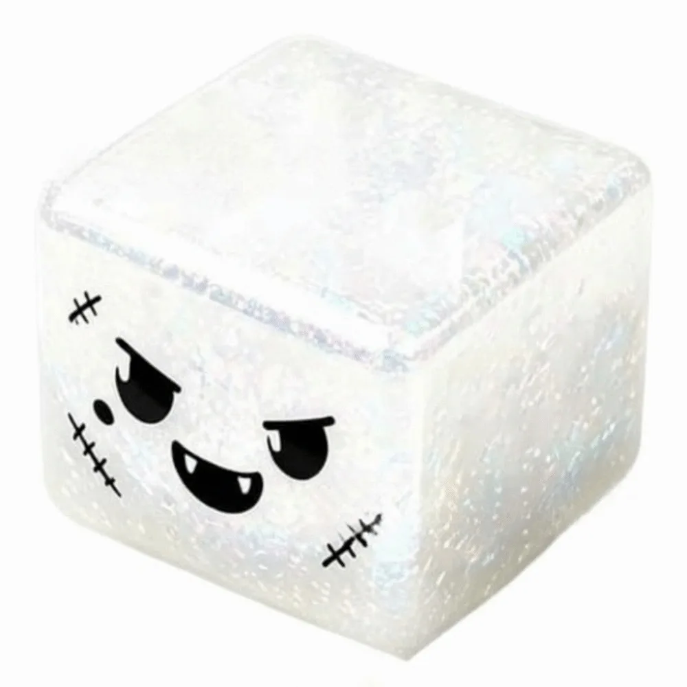 Gifts Slow Rising Squishy Cube Slow Rebound Horror Style Stress Relief Toy Squeeze Toy Spooky Design Fidget Toy Party Favors