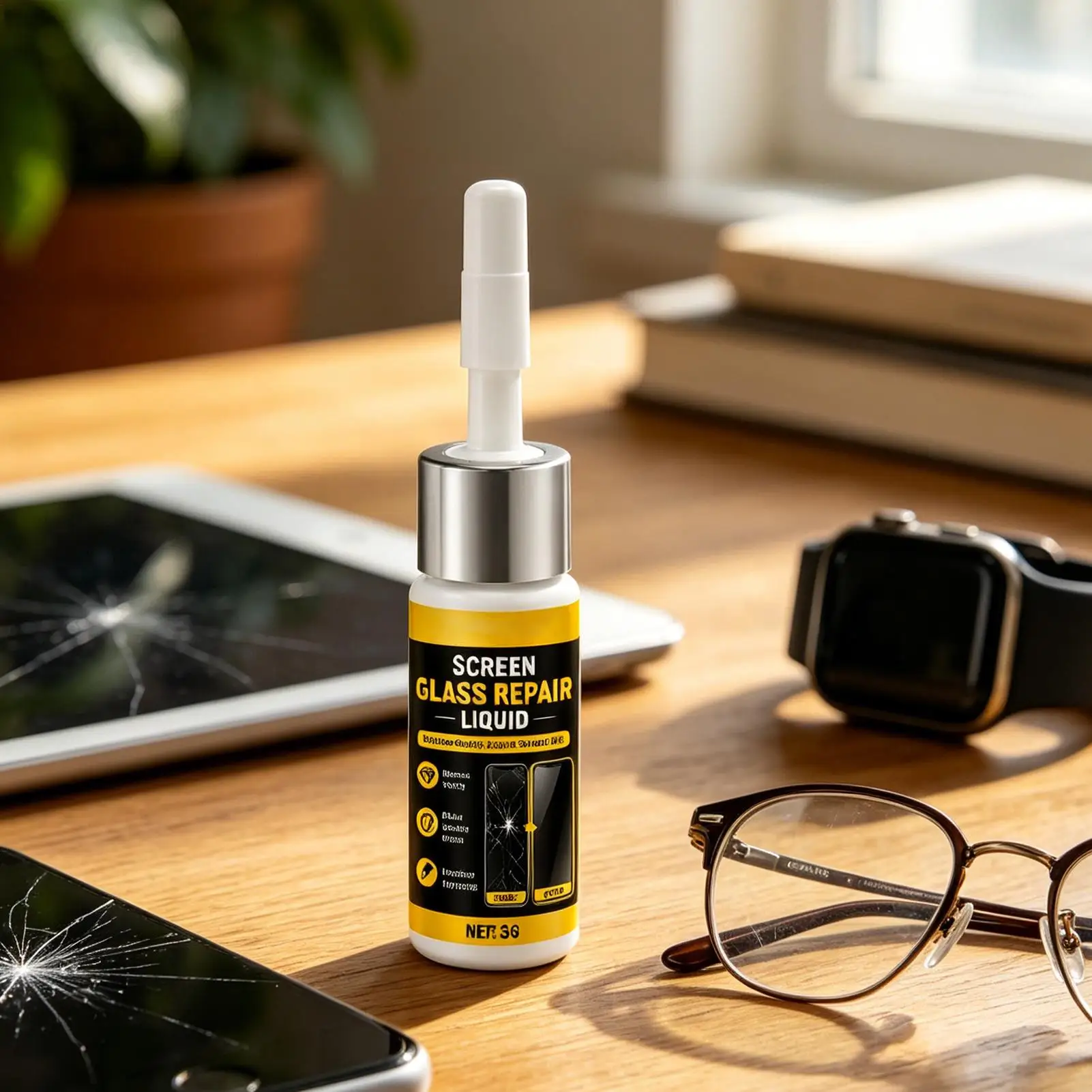 Screen Repair Liquid Glass Scratch Remover Filler Universal Quick Fix for Phone Tablet Watch Display Surfaces Daily Maintenance