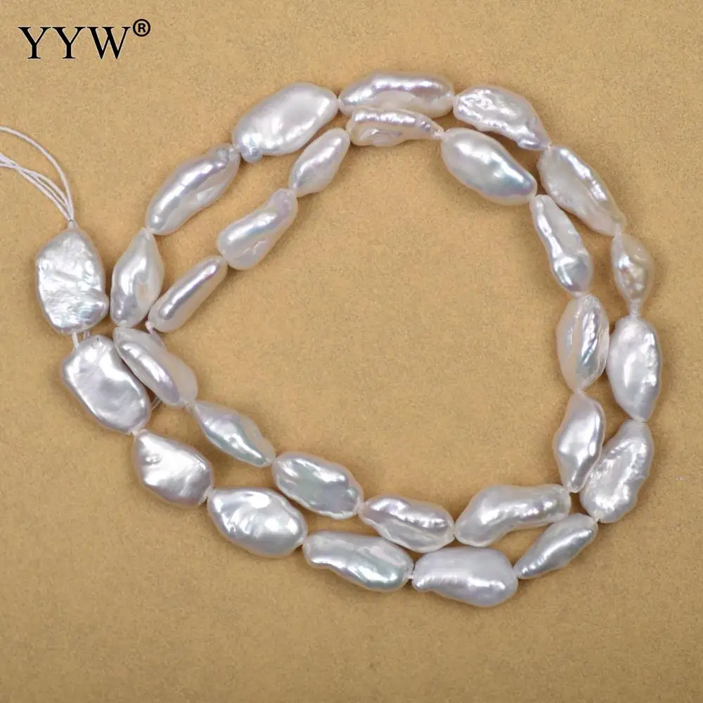 

Cultured Baroque Freshwater Pearl Beads White Jewelry Handmade Making DIY Necklace Bracelet 7-16mm Wholesale Baroque Pearls