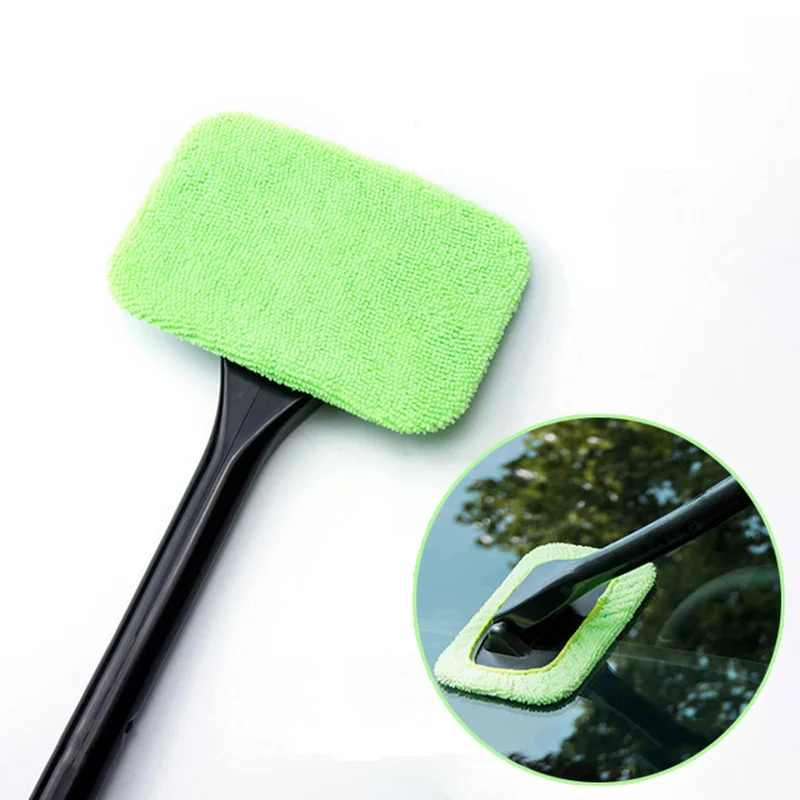 Car Glass Cleaner Windscreen Cleaning & Washing Tool Set Window Dusting Cleaning Brush with Long Handle Car Interior Accessories