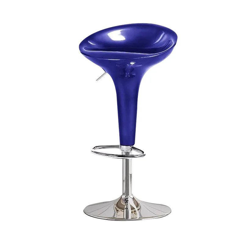 #Cheap Modern Chromed Base ABS Seat Swivel Adjustable Steady High Bar Stool With Gas Lift Durable For Home Bar & Hotel Dining