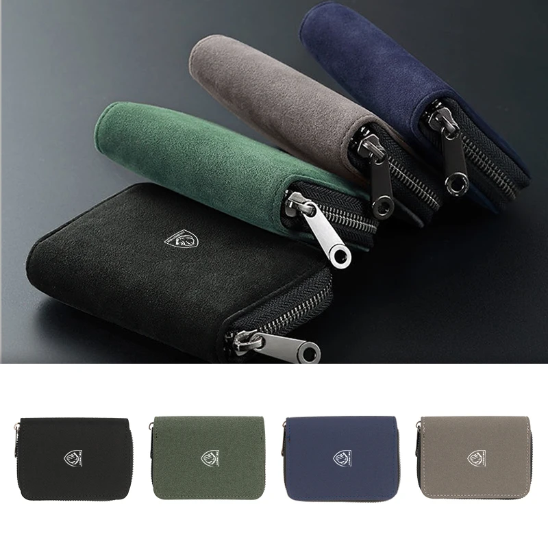 الجلد المدبوغ حامل بطاقة السيارة رخصة القيادة البنك بطاقة الائتمان تخزين حقيبة المحفظة لبيجو 206 307 308 3008 207 208 407 508 2008 5008 #6