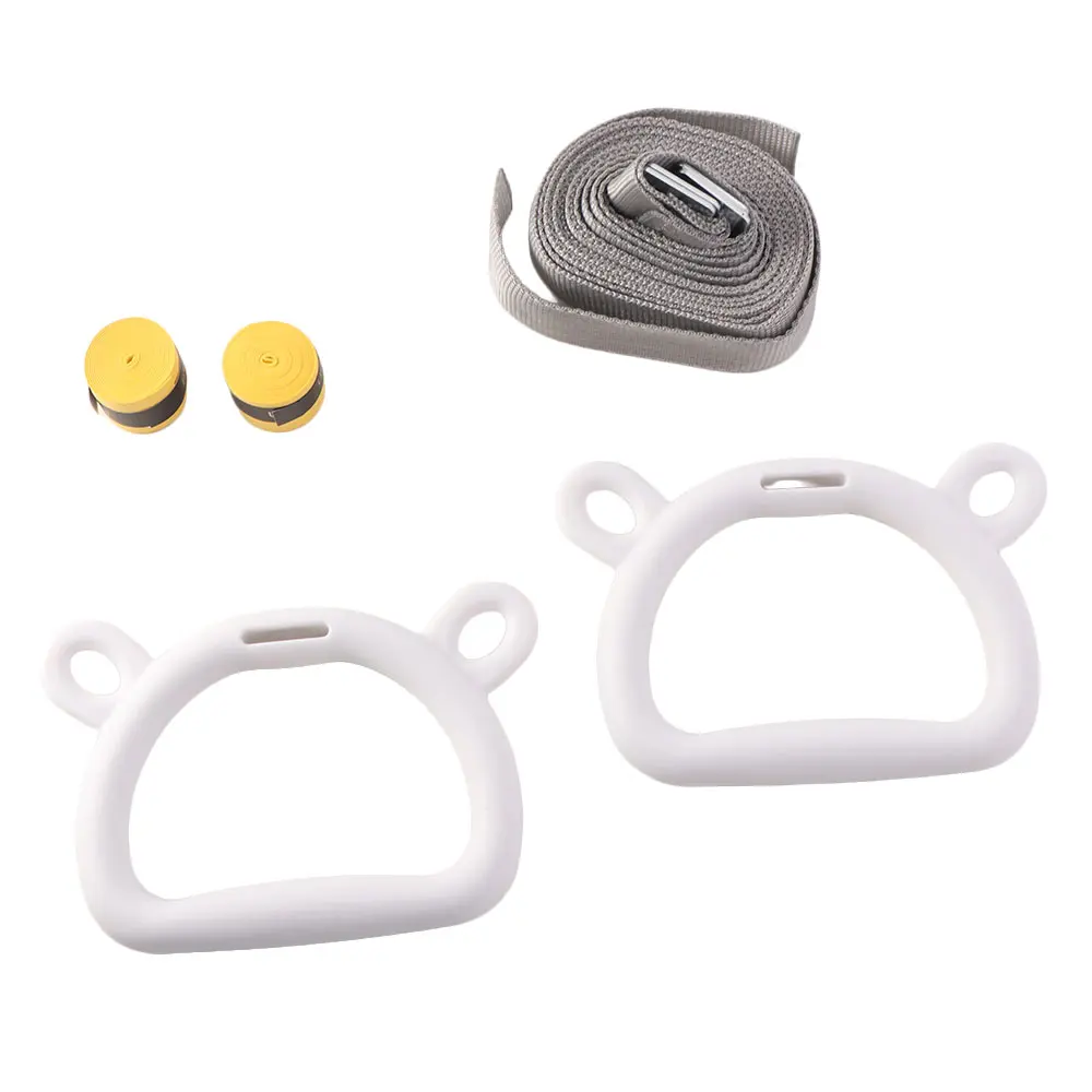 With Straps Gymnastic Rings Durable Non-Slip Pull Up Bar Comfortable Adjustable Straps Fitness Exercise Ring Gymnastics Practice