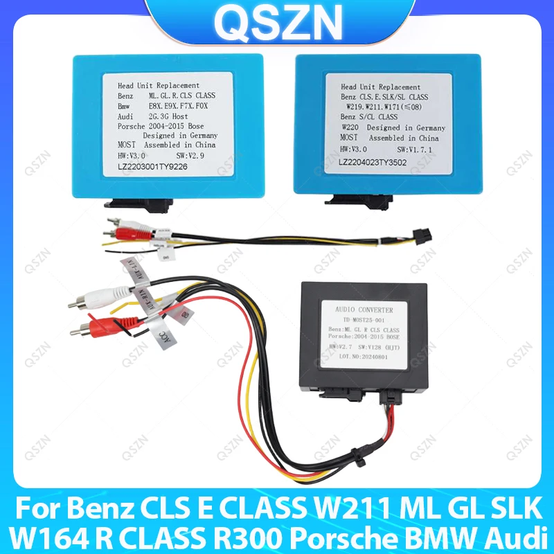 

Автомобильный радиоприемник Android оптоволоконный декодер для Mercedes Benz ML/GL/R/S/CL/E/SL/C/CLK серии W203 W211 Porsche 911Cayenne BMW Audi