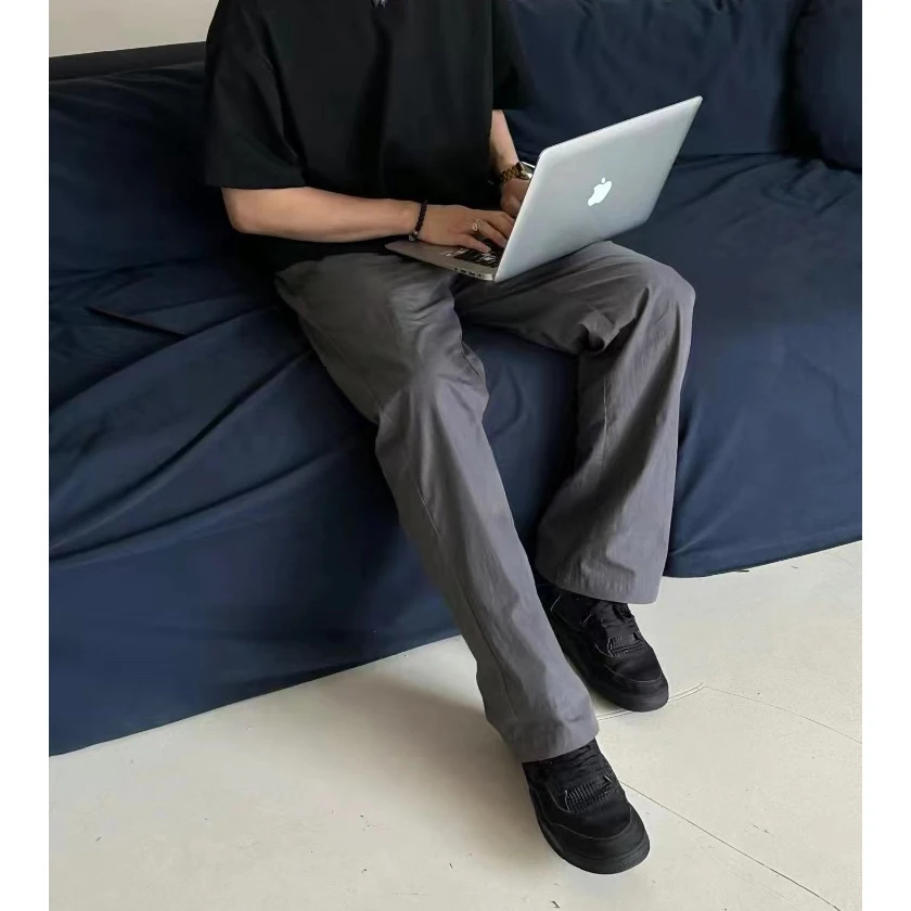 

Fall God Pants Comfortable Thiened Bootcut Straight Leg Loose Flared Color Casual Trousers Youthful Vitali Sle