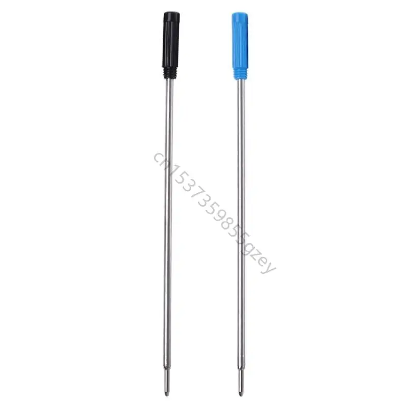 10pcs ballpoint pen تعبئة الملء السوداء/الأزرق ملء 1.0 مم نصيحة اكتب بسلاسة متاحة لمعظم أقلام حبر المعادن 69ha