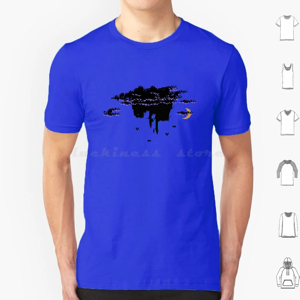 Inverted Castle T Shirt Big Size 100% Cotton Castlevania Symphony Of The Night Inverted Castle Bat Bats Vampire Vampires Nes