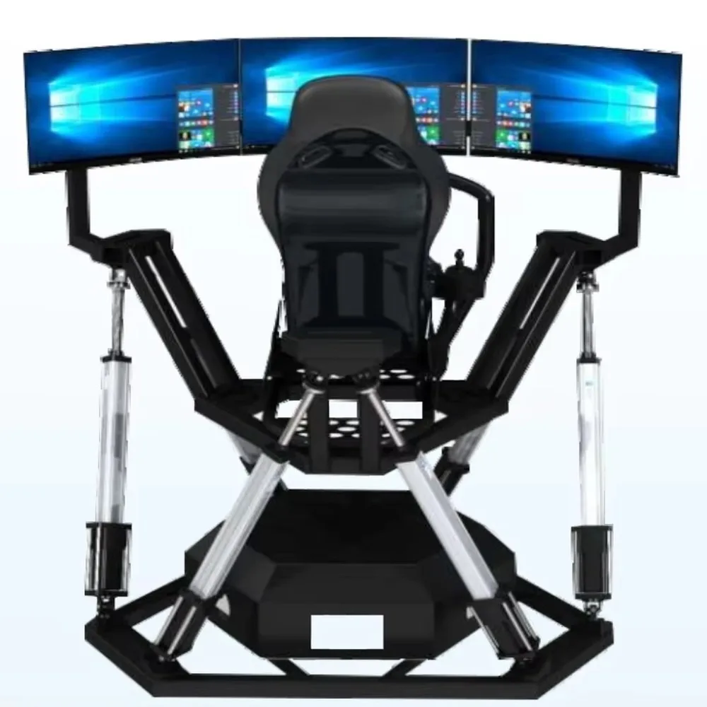 Plataforma de Movimiento para Simulador de Carreras, Cabina de Vuelo Llave en Mano, Soporte para Volante, Kit de Asiento para Juegos DIY, PC, PS4, PS5, Conducción Inmersiva