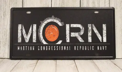 Letrero de metal MCRN, póster de metal, Congressional Republic Navy The Expanse Roci